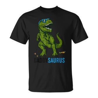 Daddy Dinosaur Daddysaurus Fathers Day T-Shirt - Monsterry DE