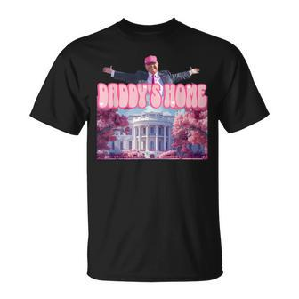 Daddy's Home Trump Pink 2024 Take America Back 2024 T-Shirt | Mazezy CA