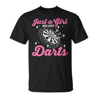 Dart Lover Ladies Graphic Girls Darts Player T-Shirt - Thegiftio UK