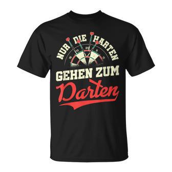 Dart Nur Die Harten Gehen Zum Darten T-Shirt - Seseable