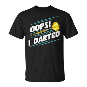 Darts Oops I Darted Dart Player Team League T-Shirt - Thegiftio UK