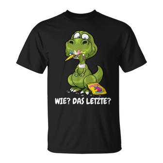 Dinosaur Eats Unicorn Wie Das Last T-Shirt - Seseable