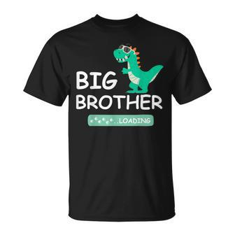 Dinosaur I'm Going To Be Big Brother 2024 Baby Loading T-Shirt - Monsterry CA