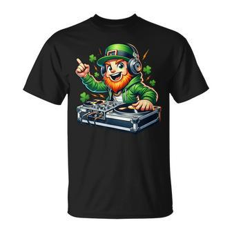 Dj Leprechaun St Patrick's Day Party Mixer T-Shirt - Seseable