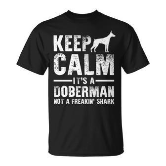 Doberman Art Doberman Pinscher Dog Walker T-Shirt | Mazezy