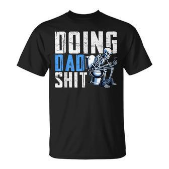 Doing Dad Shit From Children Skeleton Dad T-Shirt - Monsterry DE