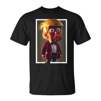 Donald Trump Cartoon Usa President Merch Humor Stuff T-Shirt - Thegiftio UK