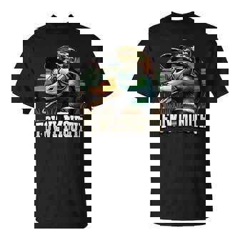 Duck Hunter Fowl Mouth Duck Hunting Goose Hunt T-Shirt - Seseable