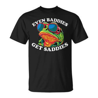 Even Baddies Get Saddies Frog T-Shirt | Mazezy
