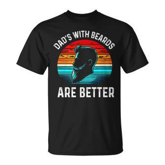 Father's Day Dads With Beards Are Better Sunset T-Shirt - Monsterry DE