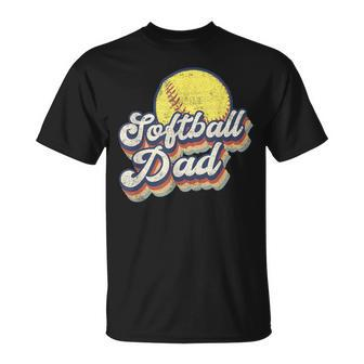 Fathers Day Softball Dad From Daughter Son Wife T-Shirt - Monsterry AU
