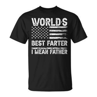 Fathers Day World's Best Farter I Mean Father T-Shirt - Seseable