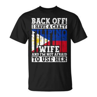 Filipino Husband Philippines Flag Roots Heritage T-Shirt - Monsterry AU