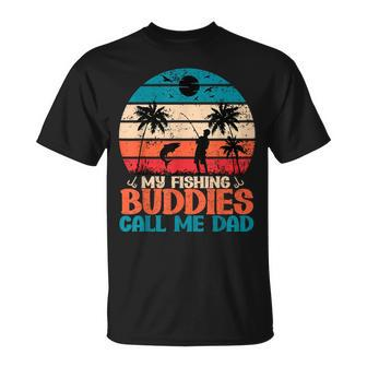 My Fishing Buddies Call Me Dad Fisherman Father's Day T-Shirt - Thegiftio UK