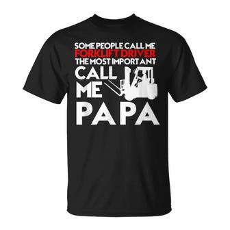 Forklift Driver Operator Humor Father's Day T-Shirt - Monsterry UK