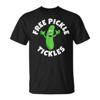 Free Pickle Tickles Adult Humor T-Shirt - Monsterry DE