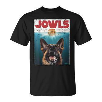 German Shepherd Jowls Hamburger Gsg Dog Mom Dog Dad T-Shirt - Seseable