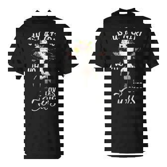 Watercolor Just A Girl Who Loves Cows T-Shirt | Mazezy