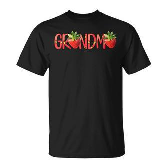 Grandma Strawberry Summer Fruit Great Mother's Day T-Shirt - Monsterry