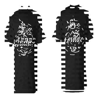 Grandpa Fathers Day Cool Grandpas Club Skeleton Hand T-Shirt - Seseable