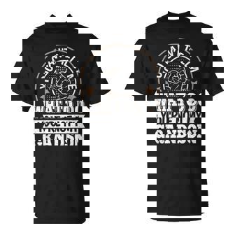 Grandpa Grandson Saying Graphic Vintage T-Shirt - Seseable