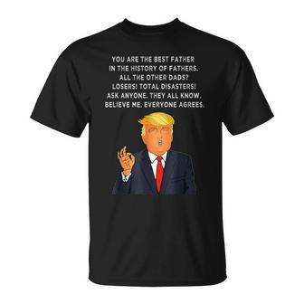 Great Dad Donald Trump Father's Day Vintage T-Shirt - Monsterry