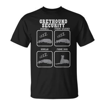 Greyhound Security Fridge Door Alert Fast Greyhound T-Shirt - Monsterry DE