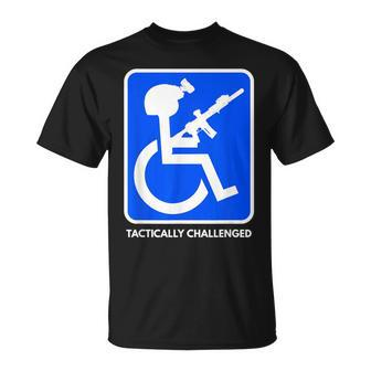 Handicap Military Tactically Challenged Officer T-Shirt - Monsterry DE