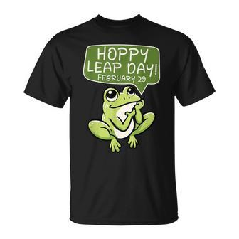Hoppy Leap Day February 29 For Frog Lover T-Shirt - Seseable
