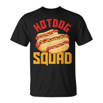 Hotdog Squad Hot Dog Joke Sausage Frankfurt T-Shirt - Monsterry