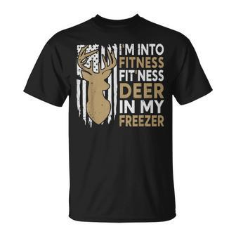 I'm Into Fitness Fit'ness Deer In My Freezer Deer T-Shirt - Monsterry UK
