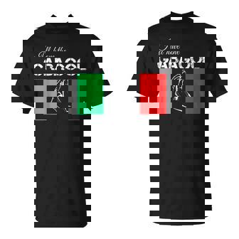 Italiano Gabagool Capicola Italian Slang Italy Flag T-Shirt - Monsterry
