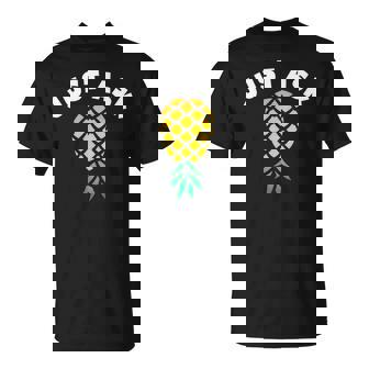 Just Ask Upside Down Pineapple Swinger Womens T-Shirt - Thegiftio UK