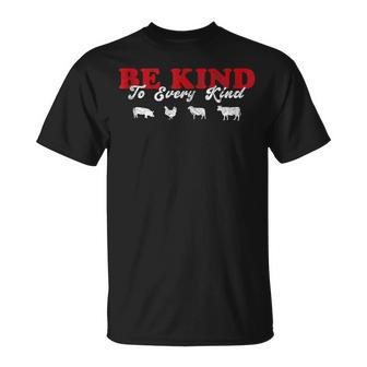 Be Kind To Every Kind Animal Vegan Vegetarian Vintage T-Shirt - Monsterry CA
