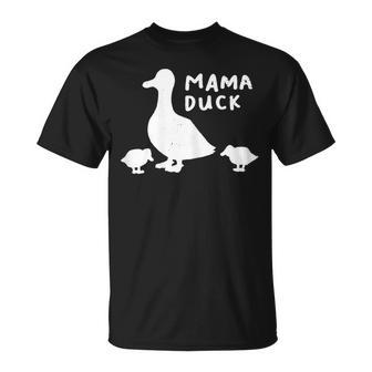 Mama Duck Mother T I Duckling Babies Mom Of 2 T-Shirt - Monsterry