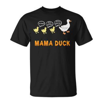 Mama Duck T Mom Of 3 Ducklings Mom Life T-Shirt - Monsterry AU