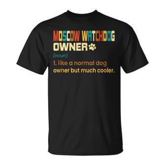 Moscow Watchdog Vintage Retro Dog Mom Dad T-Shirt - Monsterry DE