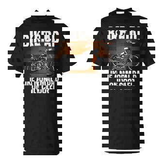 Motorcycle Dad For Grandpa Motorbike Rider T-Shirt | Seseable UK