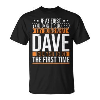 Name Dave T-Shirt - Seseable