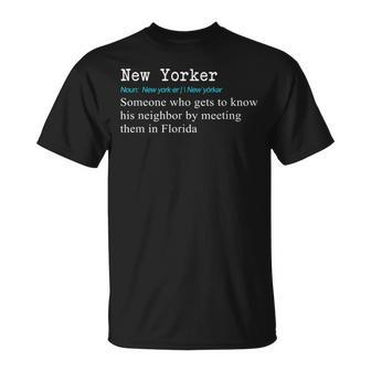 New Yorker Dictionary Definition T-Shirt - Monsterry