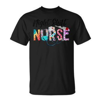 Night Shift Nurse Nurse Life Nursing Rn Lpn Cna T-Shirt - Seseable