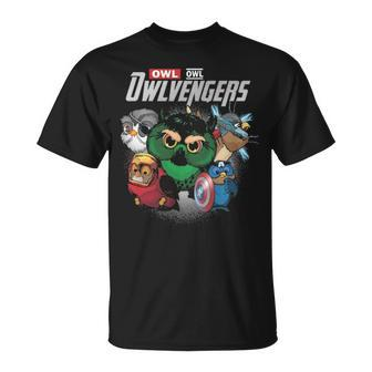 Owl Lover Owlvengers For Fans T-Shirt | Mazezy
