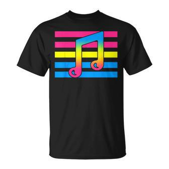 Pan Subtle Lgbt Gay Pride Music Lover Pansexual Flag T-Shirt - Monsterry DE