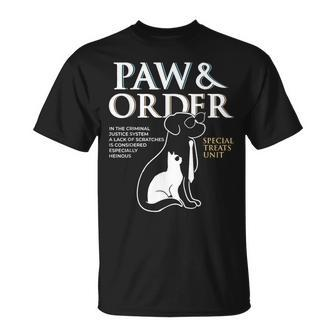 Paw And Order Special Treats Unit Training Dog And Cat T-Shirt | Seseable CA