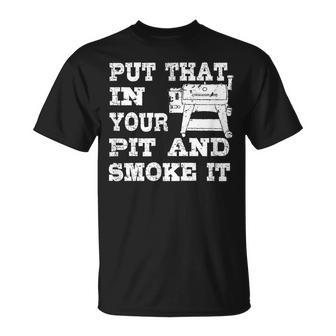 Pellet Smoker Bbq Pit Grill For Meat Smoking Love T-Shirt - Monsterry