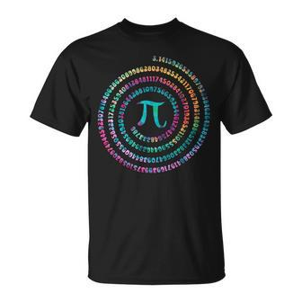 Pi Day Spiral Pi Math For Pi Day 314 Tie Dye T-Shirt | Mazezy