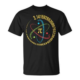 Pi Day Spiral Pi Math For Pi Day Groovy T-Shirt - Seseable
