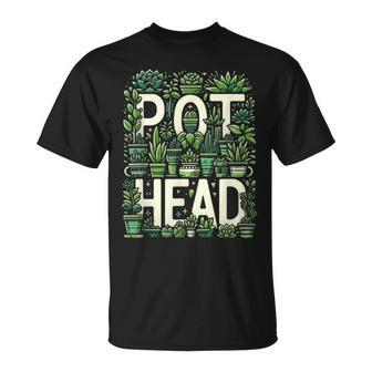 Pot Plants Head Cute Succulent Garden Gardening T-Shirt - Thegiftio UK
