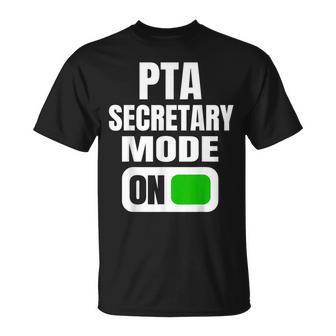 Pta Secretary Mode On For School Parent Volunrs T-Shirt - Monsterry CA