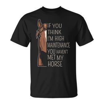 Quote For Riders And Horse Lovers T-Shirt | Mazezy